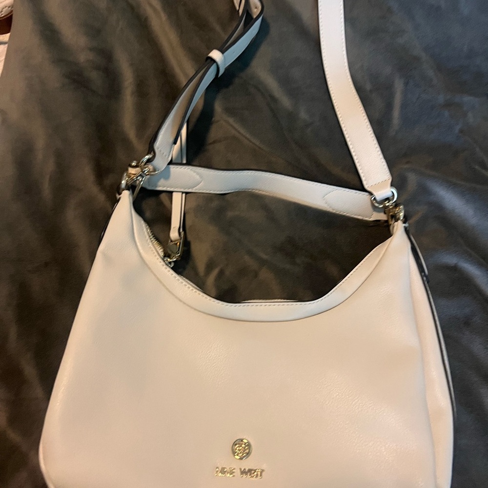 Nine West cream White Minimalist Shoulder Bag